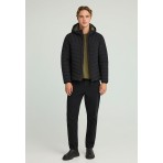 Funky Buddha Ανδρικό Casual Μπουφάν με Κουκούλα Μαύρο