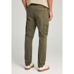 Funky Buddha Ανδρικό Παντελόνι Cargo Λαδί