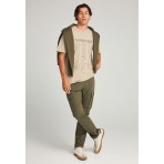Funky Buddha Ανδρικό Παντελόνι Cargo Λαδί