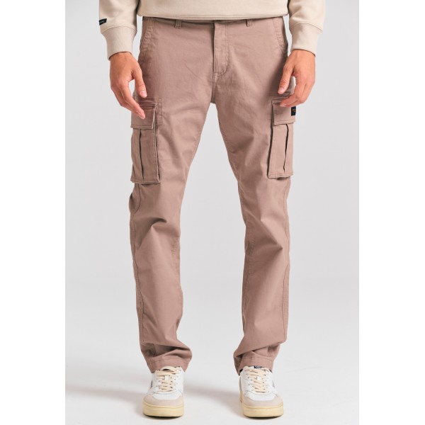 Funky Buddha Ανδρικό Παντελόνι Cargo (FBM012-002-02-LT-CIGAR)