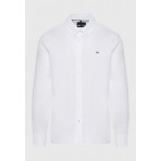 Funky Buddha Ανδρικό Μακρυμάνικο Πουκάμισο Oxford Λευκό