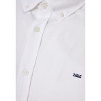 Funky Buddha Ανδρικό Μακρυμάνικο Πουκάμισο Oxford Λευκό