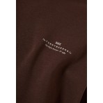 Funky Buddha Ανδρικό Φούτερ με Κουκούλα Καφέ