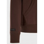 Funky Buddha Ανδρικό Φούτερ με Κουκούλα Καφέ