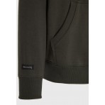 Funky Buddha Ανδρικό Φούτερ με Κουκούλα Πράσινο