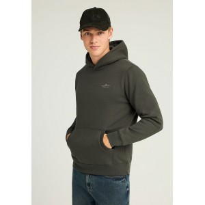Funky Buddha The Essentials Solid Hoodie Ανδρικό (FBM012-002-06-FOREST-NIGHT)