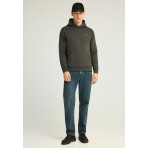 Funky Buddha Ανδρικό Φούτερ με Κουκούλα Πράσινο