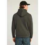 Funky Buddha Ανδρικό Φούτερ με Κουκούλα Πράσινο