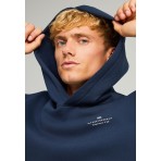 Funky Buddha Ανδρικό Φούτερ με Κουκούλα Μπλε Σκούρο