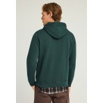 Funky Buddha Ανδρικό Φούτερ με Κουκούλα Κυπαρισσί