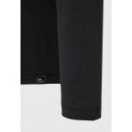 Funky Buddha Ανδρική Μακρυμάνικη Μπλούζα Μαύρη