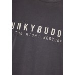 Funky Buddha Ανδρική Μπλούζα Με Μακρύ Μανίκι (FBM012-002-07-DK-GREY)