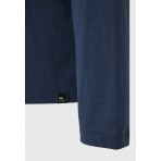 Funky Buddha Ανδρική Μπλούζα Με Μακρύ Μανίκι (FBM012-002-07-NAVY)