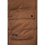 Funky Buddha Ανδρικό Αμάνικο Μπουφάν Γιλέκο με Κουκούλα