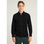 Funky Buddha Ανδρικό Πουκάμισο Basic (FBM012-003-05-BLACK)
