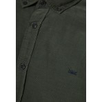 Funky Buddha Ανδρικό Πουκάμισο Basic (FBM012-003-05-HUNTER-GREEN)