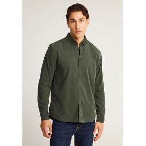 Funky Buddha Κοτλέ Πουκάμισο Μακρυμάνικο Ανδρικό (FBM012-003-05-HUNTER-GREEN)