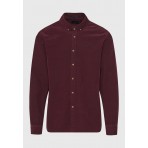 Funky Buddha Ανδρικό Πουκάμισο Basic (FBM012-003-05-MERLOT)