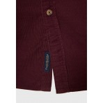 Funky Buddha Ανδρικό Πουκάμισο Basic (FBM012-003-05-MERLOT)