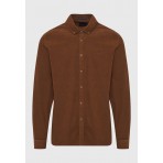Funky Buddha Ανδρικό Πουκάμισο Basic (FBM012-003-05-MOCCA)