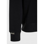 Funky Buddha Ανδρική Μακρυμάνικη Μπλούζα με Λαιμόκοψη Μαύρη