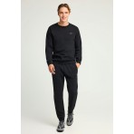 Funky Buddha Ανδρική Μακρυμάνικη Μπλούζα με Λαιμόκοψη Μαύρη