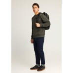 Funky Buddha Ανδρική Μακρυμάνικη Μπλούζα με Λαιμόκοψη Χακί