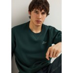 Funky Buddha Ανδρική Μακρυμάνικη Μπλούζα με Λαιμόκοψη Κυπαρισσί