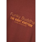 Funky Buddha Ανδρική Μακρυμάνικη Μπλούζα Κεραμιδί