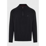 Funky Buddha Ανδρικό Πλεκτό Με Φερμουάρ (FBM012-003-09-BLACK)