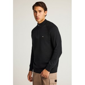 Funky Buddha Knitted Πουλόβερ Ανδρικό (FBM012-003-09-BLACK)