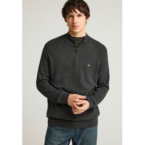 Funky Buddha Ανδρικό Πλεκτό Με Φερμουάρ (FBM012-003-09-DK-GREY-MEL)