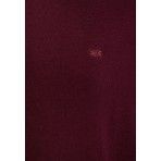 Funky Buddha Ανδρικό Πλεκτό Με Φερμουάρ (FBM012-003-09-MERLOT-MEL)