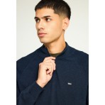 Funky Buddha Ανδρικό Πλεκτό Με Φερμουάρ (FBM012-003-09-NAVY-MEL)