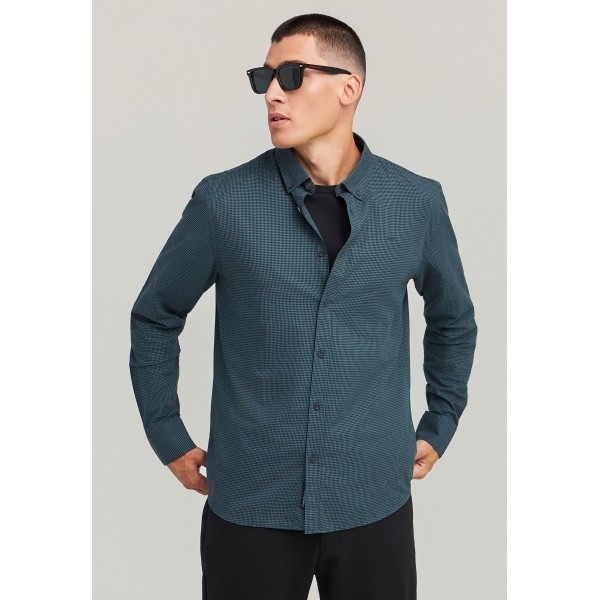 Funky Buddha Ανδρικό Πουκάμισο Καρό (FBM012-004-05-PINE-GREEN)