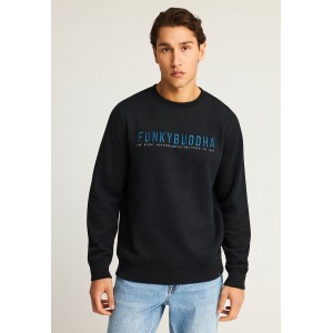 Funky Buddha The Essentials Μπλούζα Με Λαιμόκοψη Ανδρική (FBM012-004-06-BLACK)