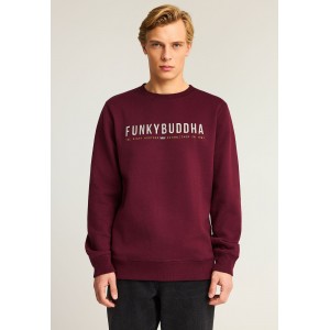 Funky Buddha The Essentials Μπλούζα Με Λαιμόκοψη Ανδρική (FBM012-004-06-MERLOT)