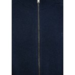 Funky Buddha Ανδρική Πλεκτή Ζακέτα (FBM012-004-09-NAVY-MEL)