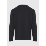 Funky Buddha Ανδρική Μπλούζα Με Μακρύ Μανίκι (FBM012-005-07-BLACK)