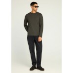 Funky Buddha Ανδρική Μακρυμάνικη Μπλούζα Πράσινη