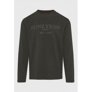 Funky Buddha Ανδρική Μπλούζα Με Μακρύ Μανίκι (FBM012-005-07-FOREST-NIGHT)