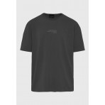 Funky Buddha Ανδρικό Κοντομάνικο T-Shirt Ανθρακί