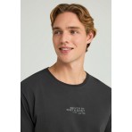 Funky Buddha Ανδρικό Κοντομάνικο T-Shirt Ανθρακί