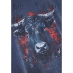 Funky Buddha Ανδρικό Κοντομάνικο T-Shirt Ίντιγκο