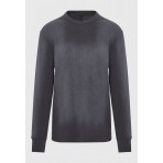 Funky Buddha Ανδρική Μακρυμάνικη Μπλούζα Ανθρακί