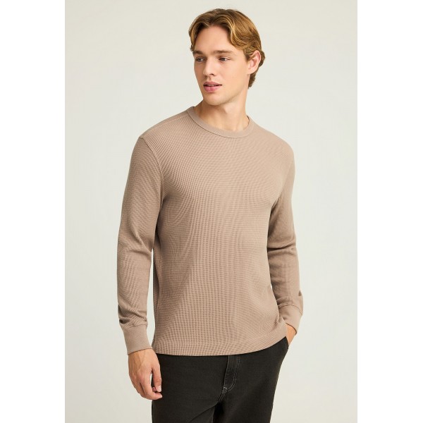 Funky Buddha Ανδρική Μπλούζα Με Μακρύ Μανίκι (FBM012-007-07-LT-CIGAR)