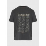 Funky Buddha Front Print T-Shirt Ανδρικό (FBM012-008-04-FOREST-NIGHT)