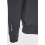 Funky Buddha Ανδρικό Φούτερ με Λαιμόκοψη Γκρι Σκούρο