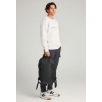 Funky Buddha Ανδρικό Φούτερ με Λαιμόκοψη Γκρι Ανοιχτό