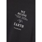 Funky Buddha Ανδρική Μακρυμάνικη Μπλούζα με Λαιμόκοψη Ανθρακί